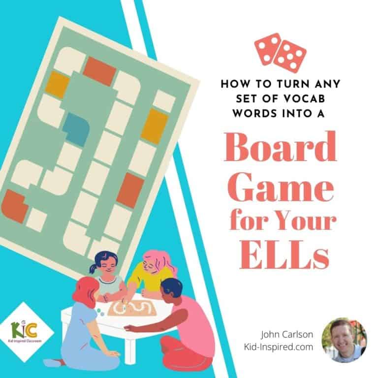 How to Turn Any Set of Vocab Words into a Board Game for Your ELLs