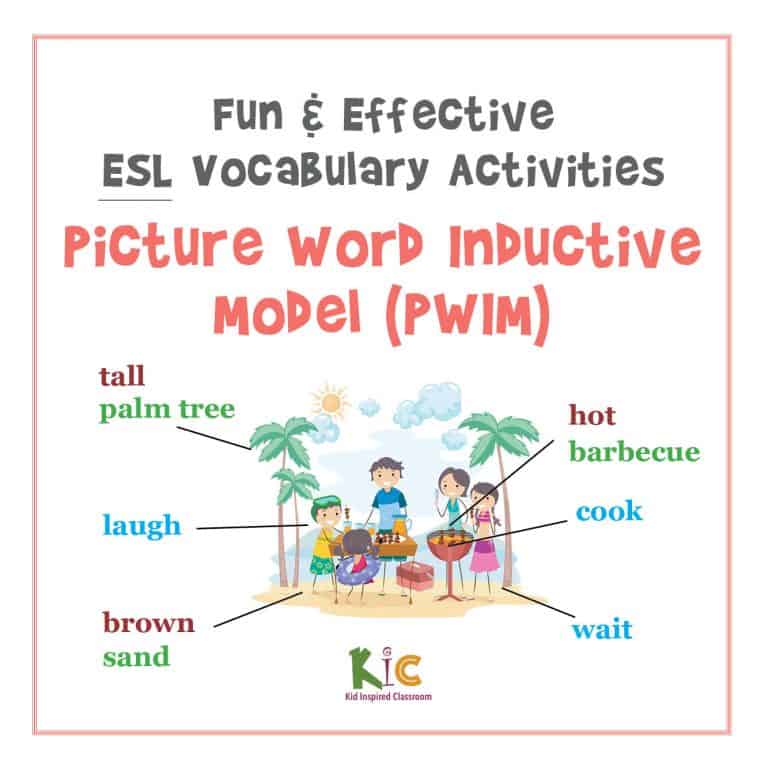 Fun and Engaging ESL Teaching Activity Picture Word Inductive Model