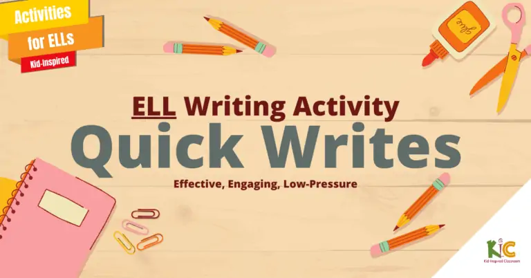 Eli quick writes activity.