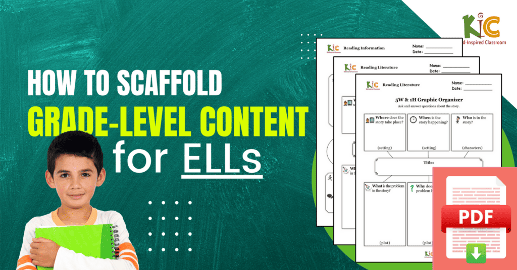 How to scaffold grade level content for English Language Learners (ELLs).