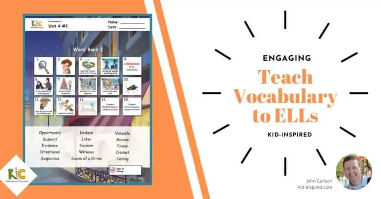 Engaging ESL vocabulary activities for ELLs.