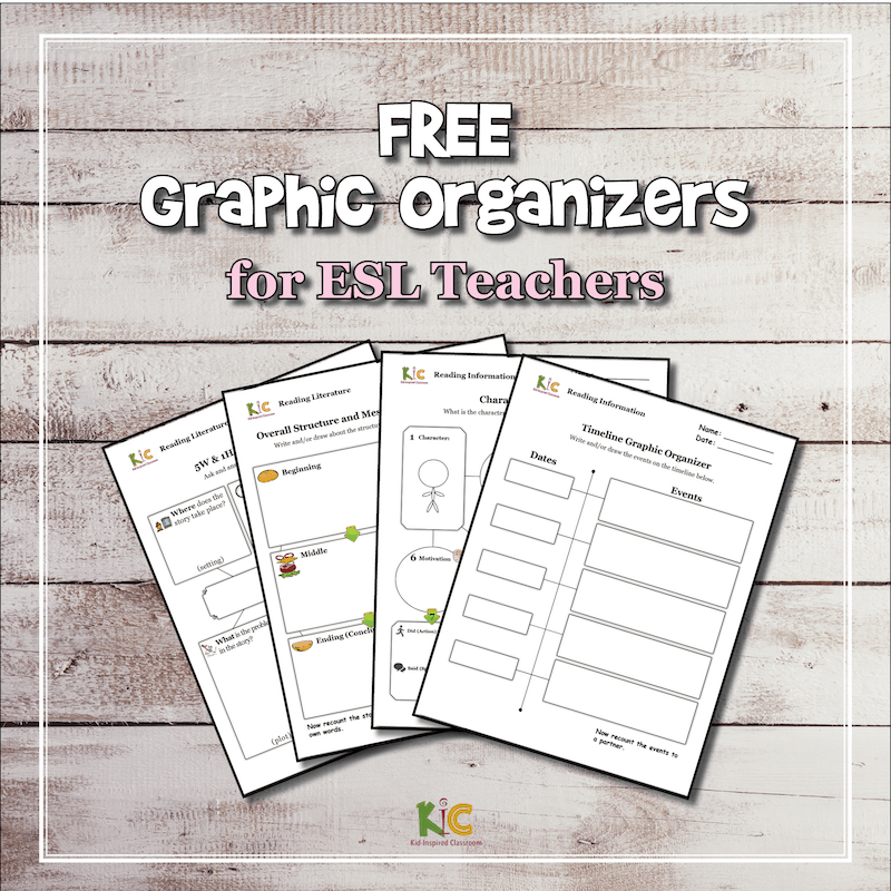 Graphic Organizers Pack For Teaching English Learners