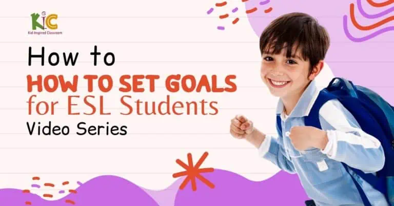 Set goals, ESL students